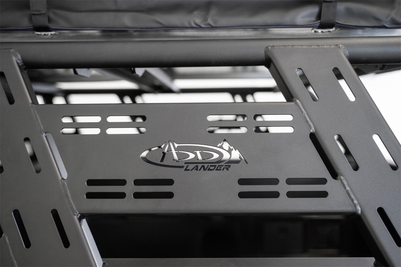 Toyota Tacoma Chase Rack - Addictive Desert Designs - ADD-Lander Overland - Hammer Black with Satin Black Panels - `05-`23